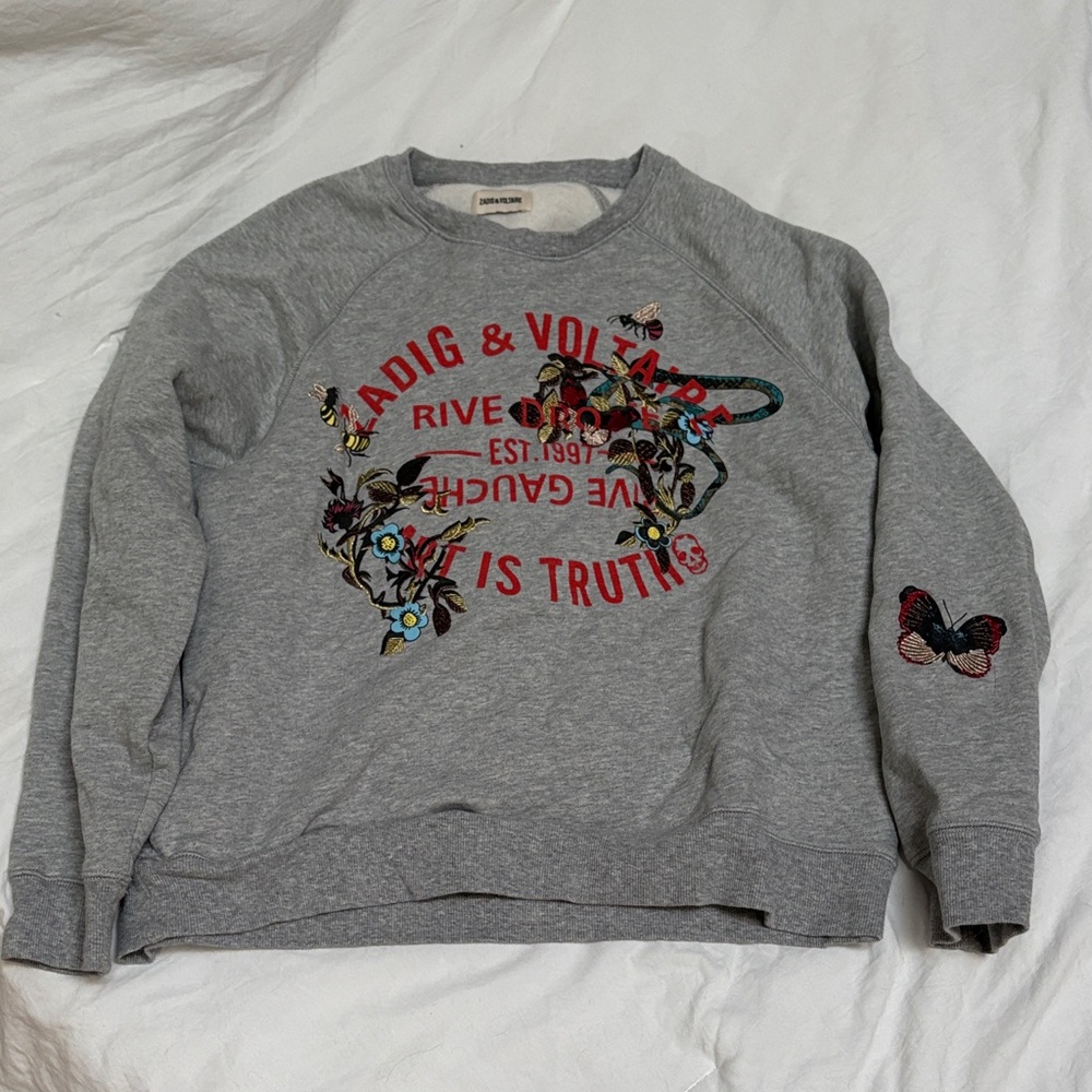 Zadig & Voltaire Gray Sweatshirt
